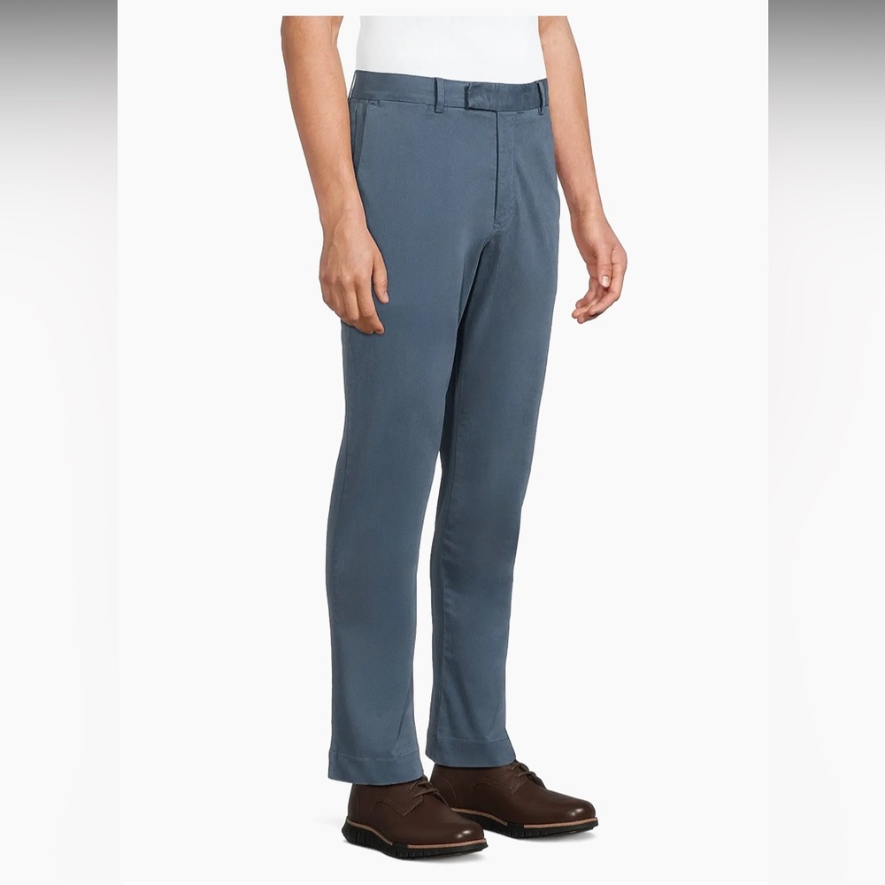 Polo Ralph Lauren Jarrett Stretch-Slim-Fit Sateen Pants Blue Corsair Size 42/32 - Picture 4 of 7